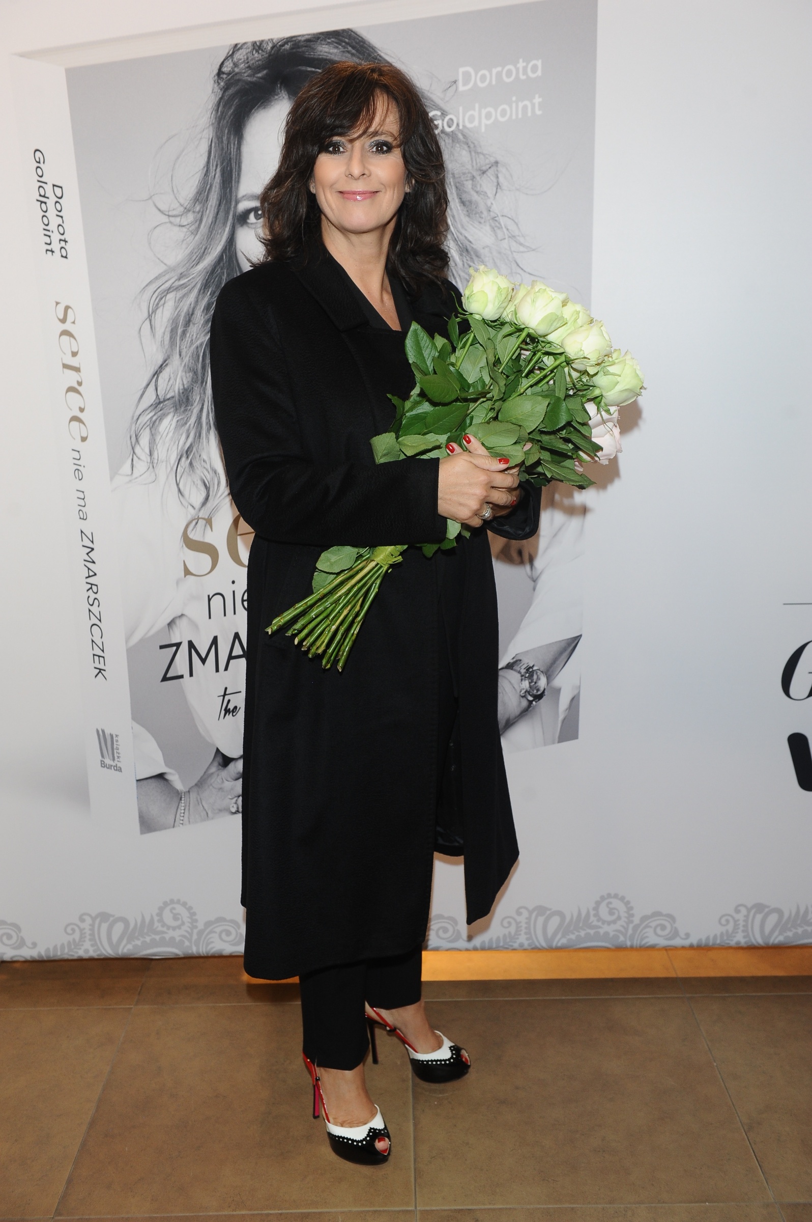 Anna Korcz na premierze książki Doroty Goldpoint